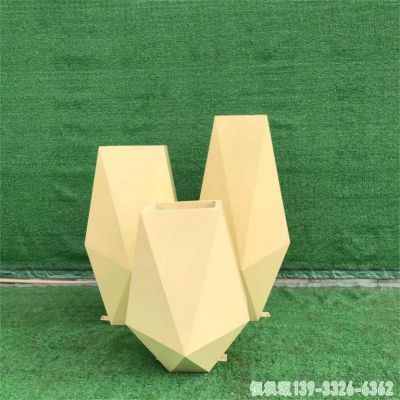 花盆园林不锈钢艺术雕塑
