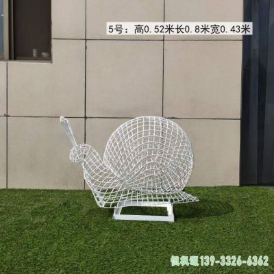 镂空蜗牛小区不锈钢艺术雕塑