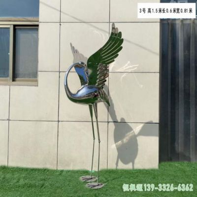 仙鹤都市不锈钢艺术雕塑