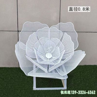 镂空花朵城市不锈钢雕塑