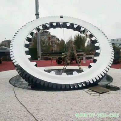 齿轮小区不锈钢艺术雕塑