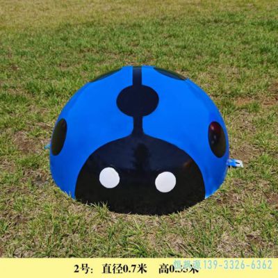 彩绘瓢虫广场不锈钢雕塑