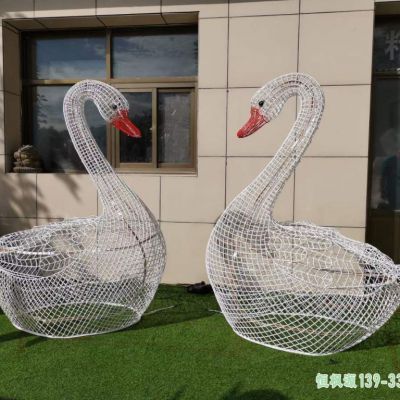 都市天鹅不锈钢艺术雕塑