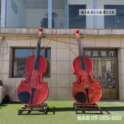 小提琴商厦不锈钢艺术雕塑