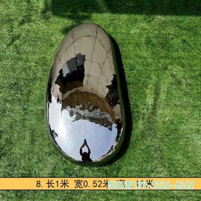 鹅卵石城市不锈钢艺术雕塑