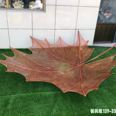枫叶都市不锈钢景观雕塑
