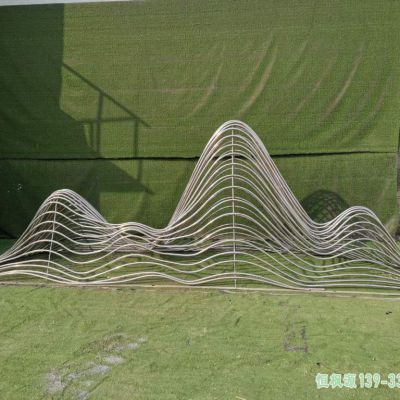镂空假山城市不锈钢雕塑