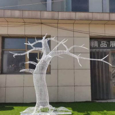 镂空树小区不锈钢