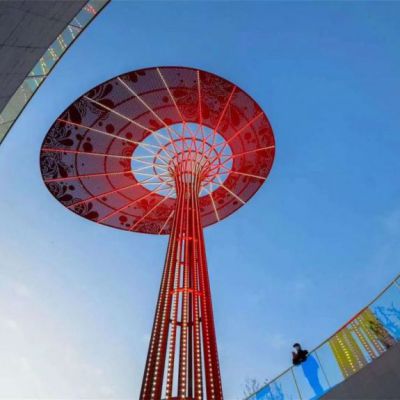 广场抽象树不锈钢艺术雕塑