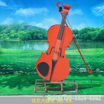 小提琴园林不锈钢艺术雕塑